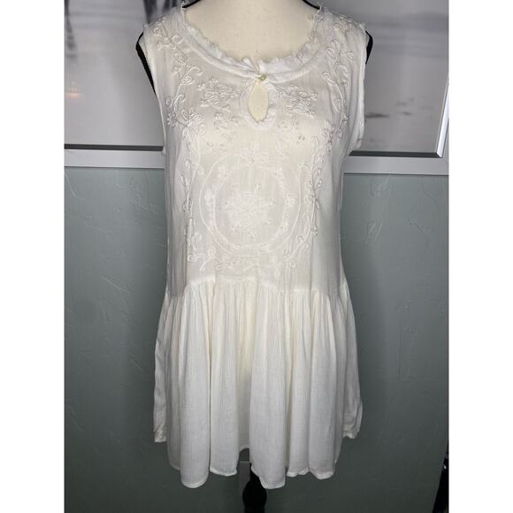 Raga Dresses & Skirts - Raga Embroidered Pearl Dress/ cover up